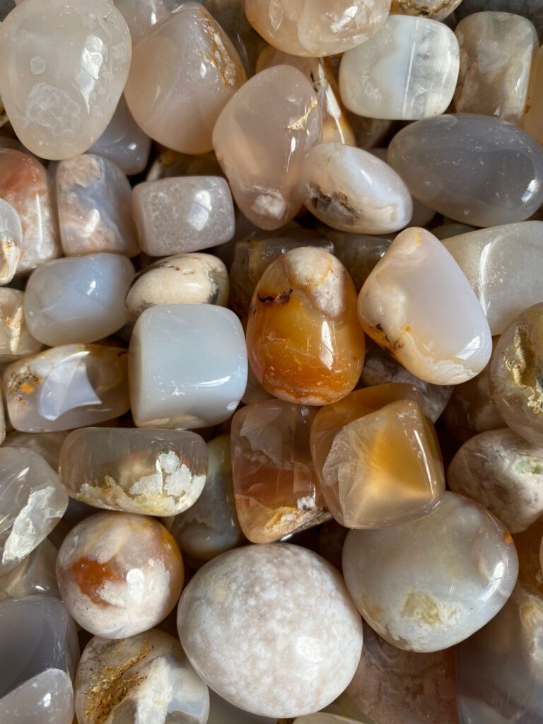 Flower Agate tumblestones