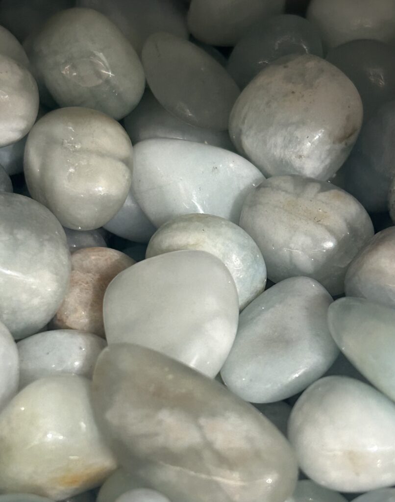 Aquamarine tumblestones