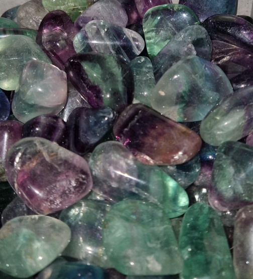 Rainbow Fluorite tumblestones