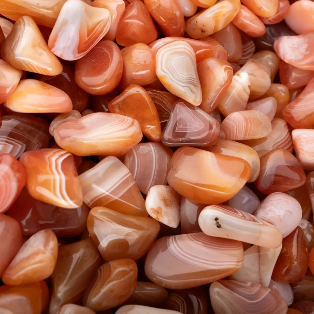 Banded Carnelian tumblestones