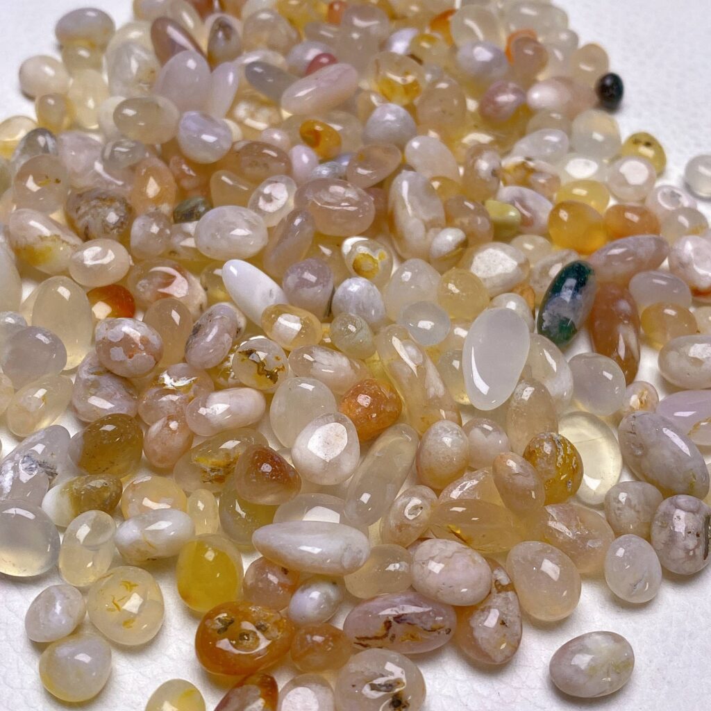 Flower Agate Crystal Chips
