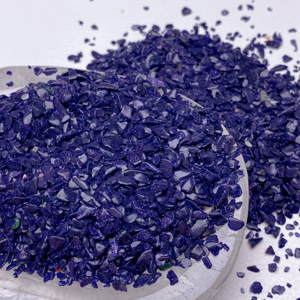 Blue Sandstone Crystal Chips