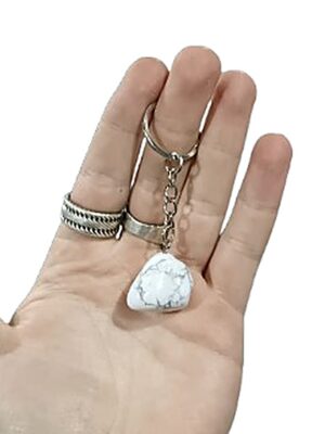 Tumblestone Keychain · Howlite