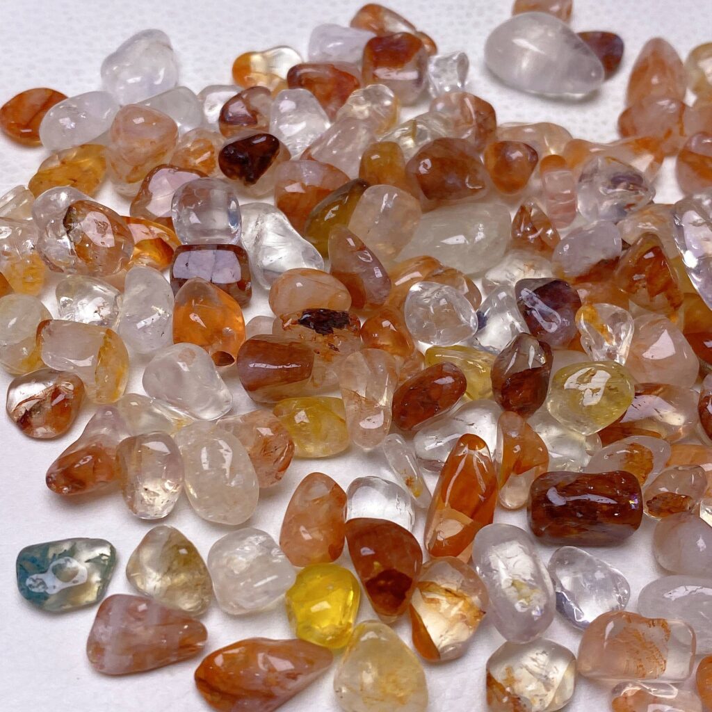 Fire Quartz Crystal Chips