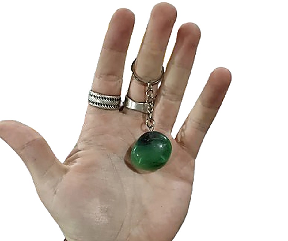 Tumblestone Keychain · Fluorite