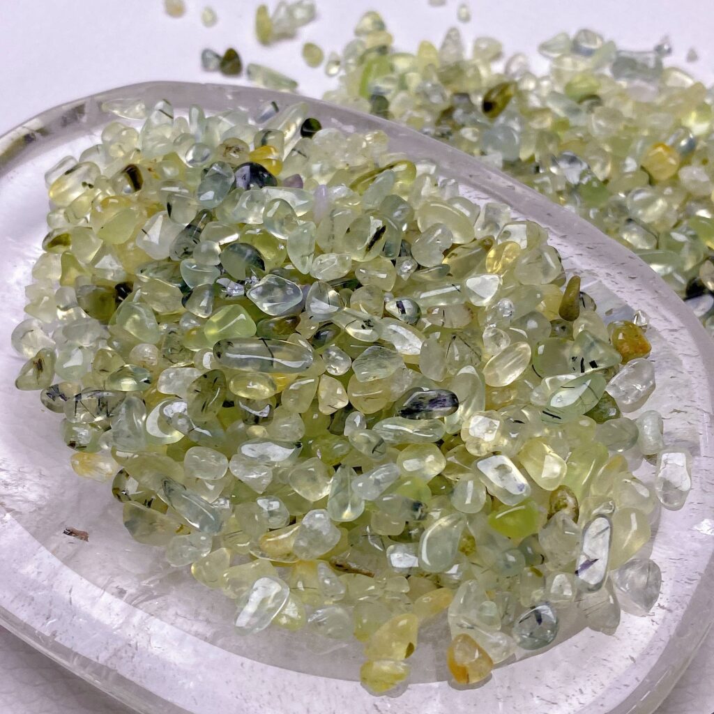 Prehnite Crystal Chips