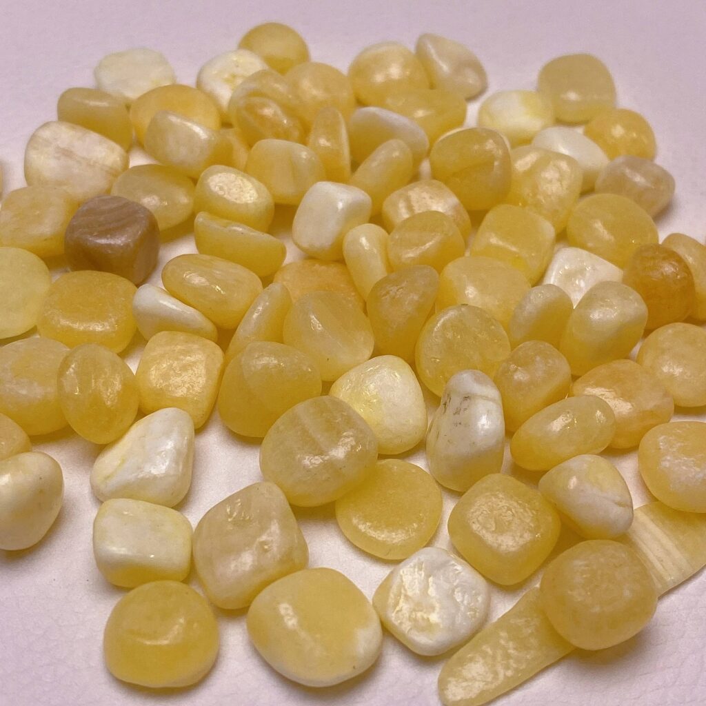 Yellow Calcite Crystal Chips