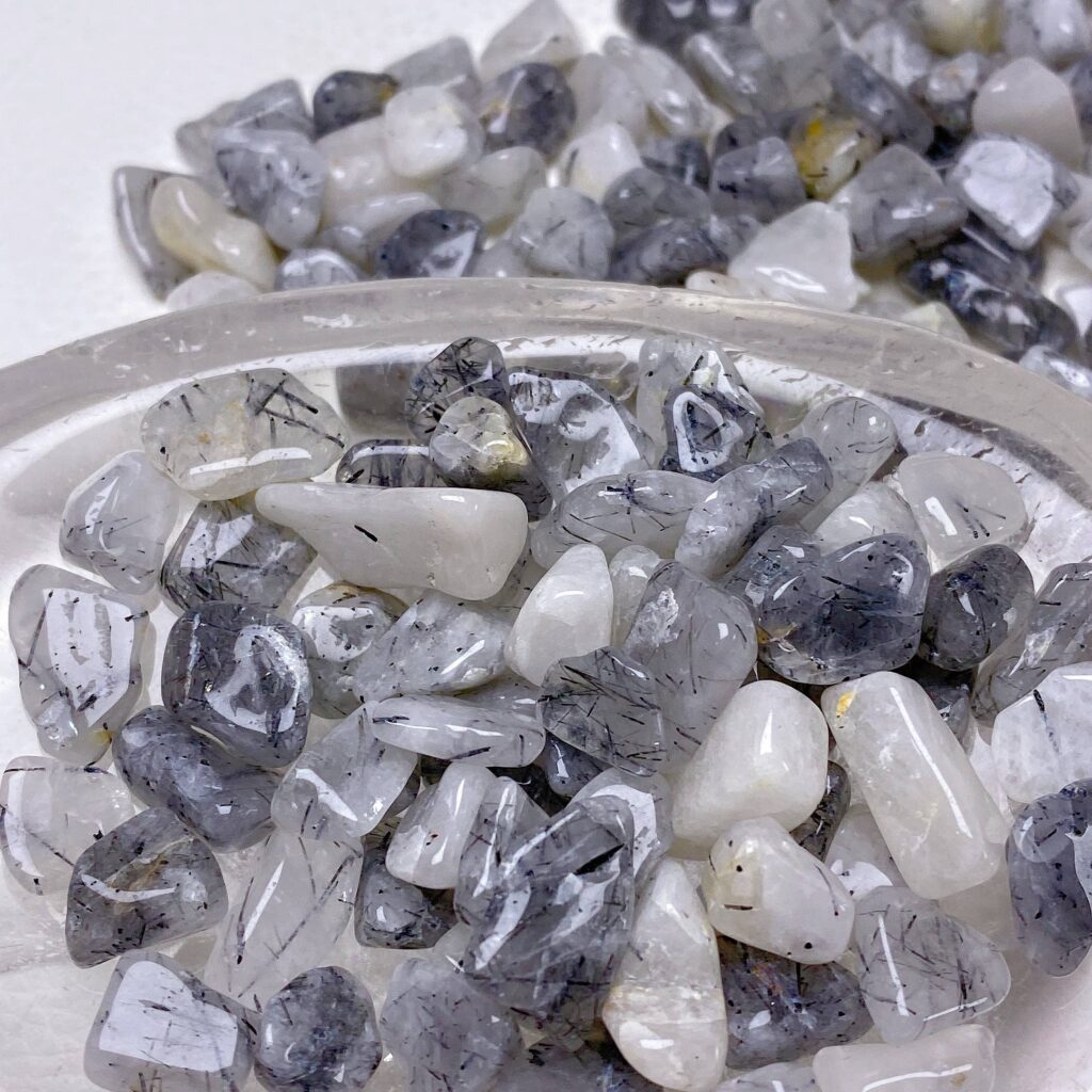 Black Tourmaline Crystal Chips