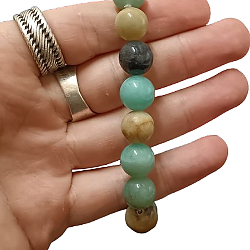 Amazonite 12mm bead bracelet