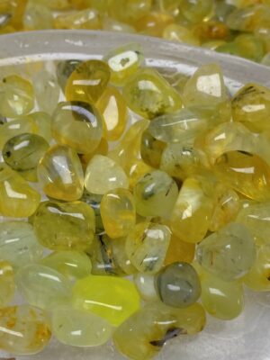 Yellow Prehnite Crystal Chips