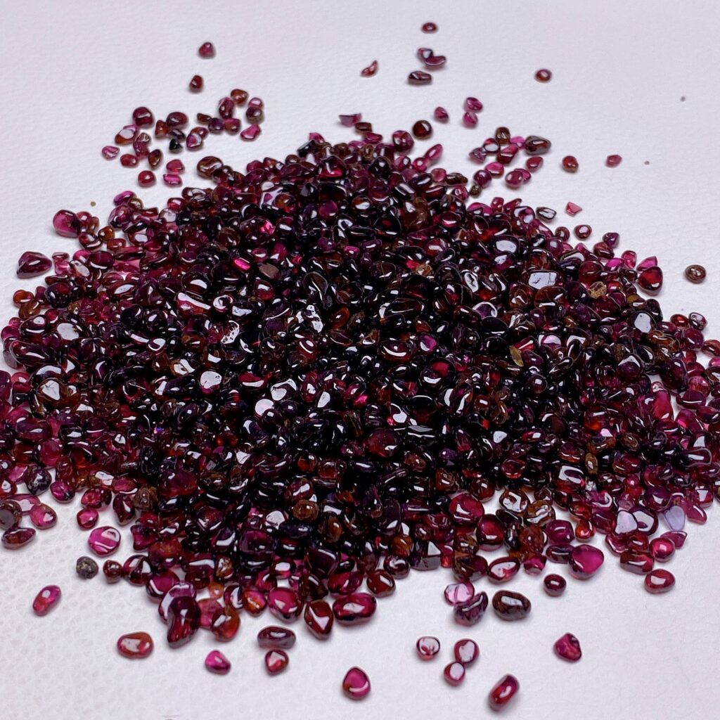Garnet Crystal Chips