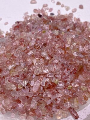 Strawberry Quartz Crystal Chips