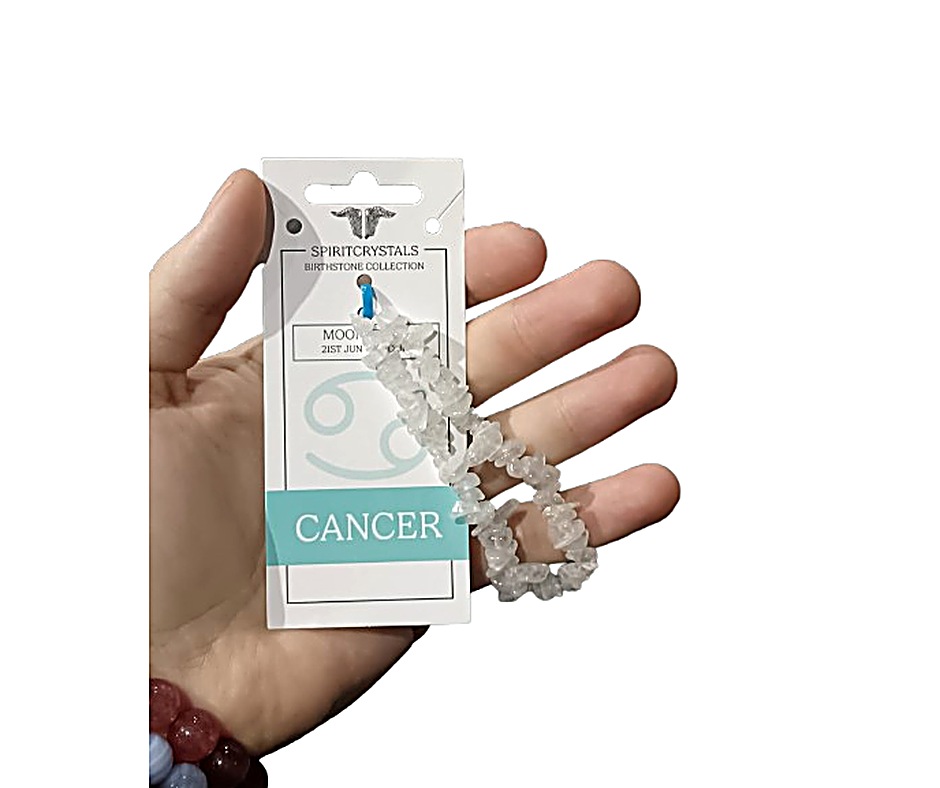 Birthstone Chip Bracelet · Cancer · Moonstone
