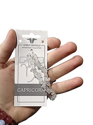 Birthstone Chip Bracelet · Capricorn · Clear quartz