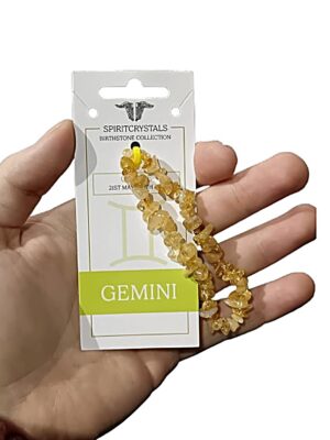 Birthstone Chip Bracelet · Gemini · Citrine