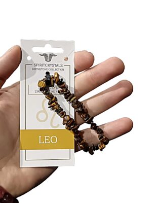 Birthstone Chip Bracelet · Leo · Tiger's eye