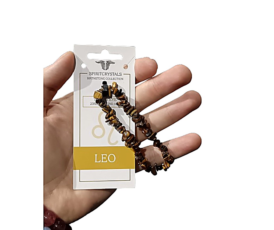Birthstone Chip Bracelet · Leo · Tiger's eye