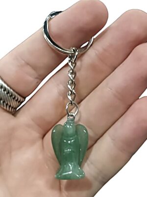 Crystal Angel Keychain · Aventurine
