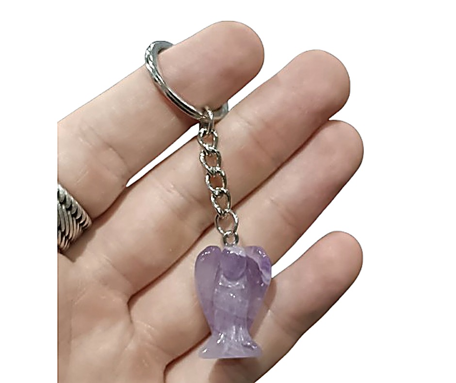 Crystal Angel Keychain