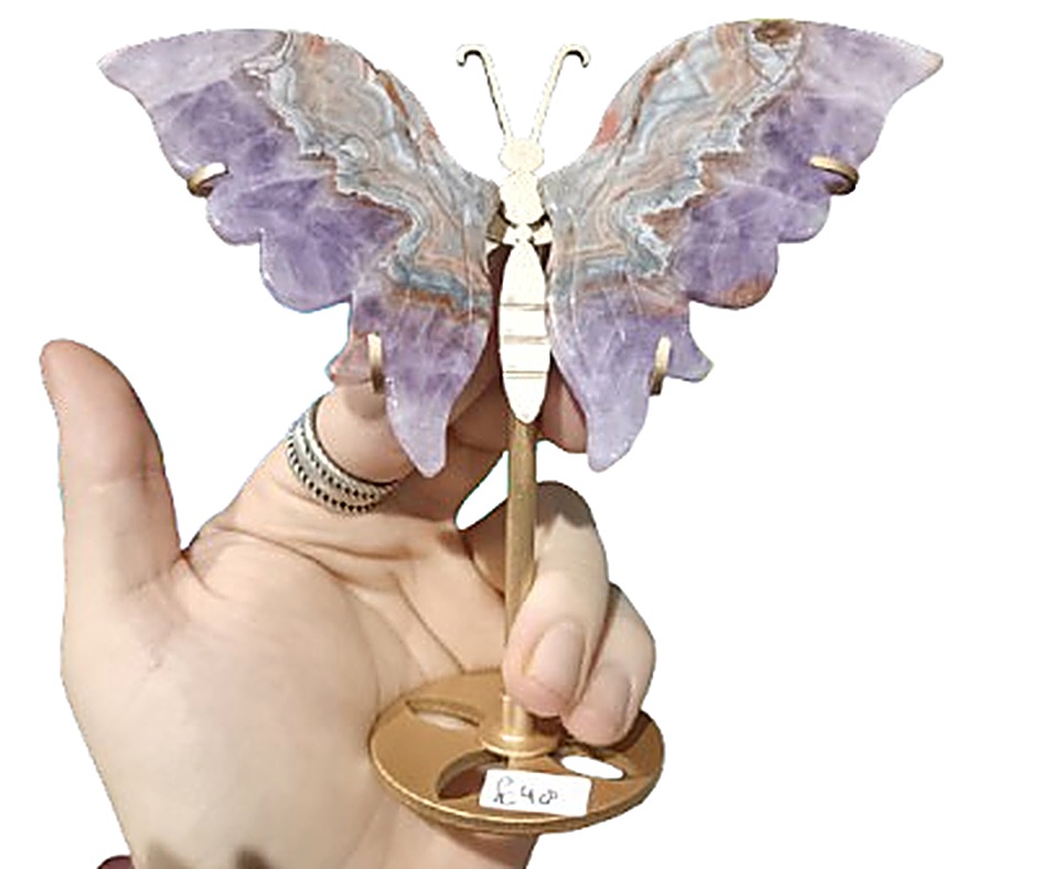 Large Crystal Butterfly on Stand