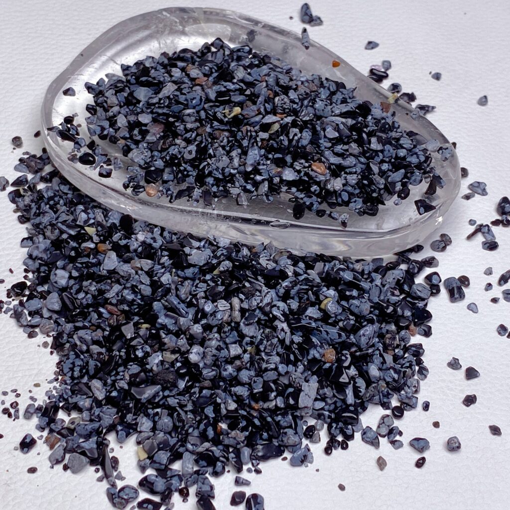 Snowflake Obsidian Crystal Chips