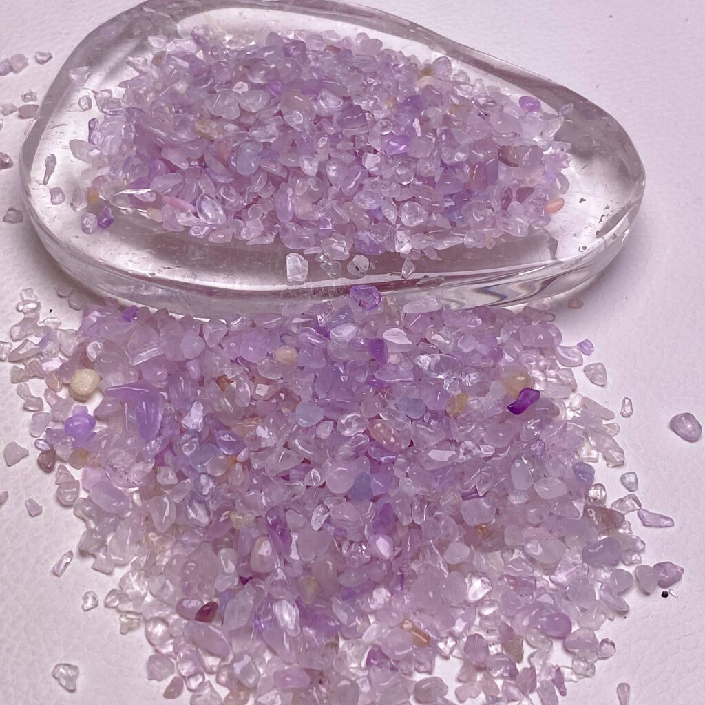 Purple Chalcedony Crystal Chips