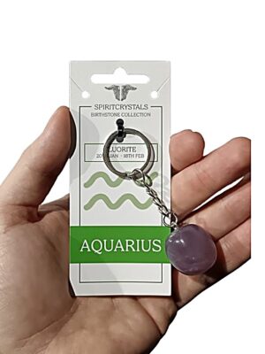 Birthstone Keychain · Aquarius · Fluorite