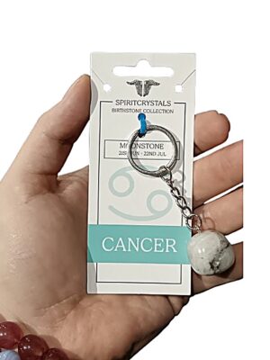 Birthstone Keychain · Cancer · Moonstone