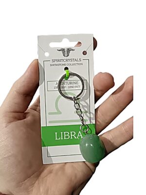 Birthstone Keychain · Libra · Aventurine