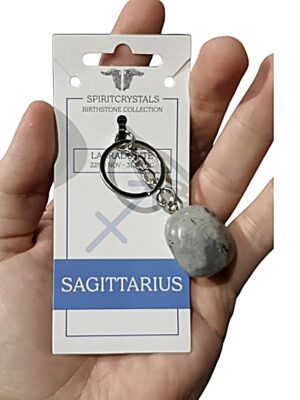 Birthstone Keychain · Sagittarius · Labradorite