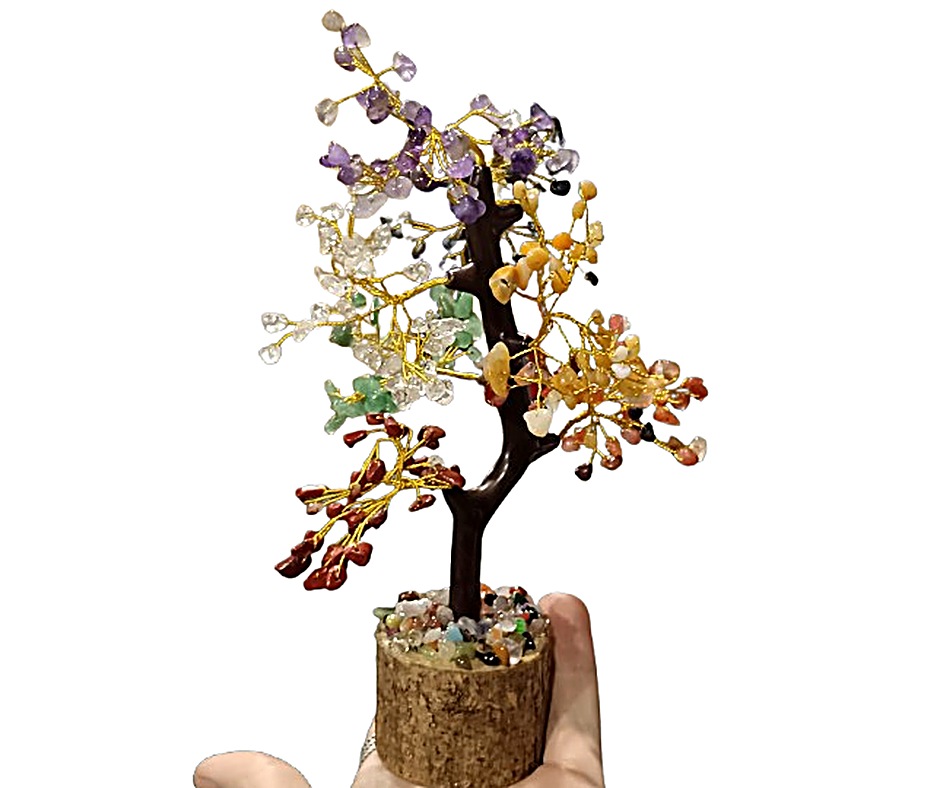 Large Chip Tree, Wooden Base