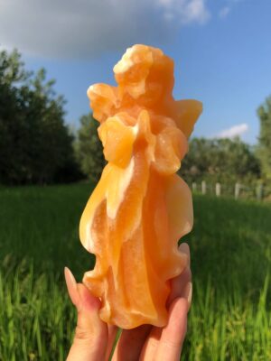 Large Crystal Angel · Yellow calcite