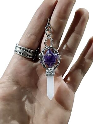 Merkaba Crystal Pendulum · Amethyst