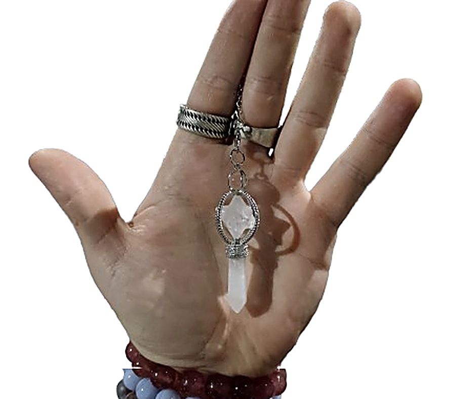 Merkaba Crystal Pendulum · Clear quartz