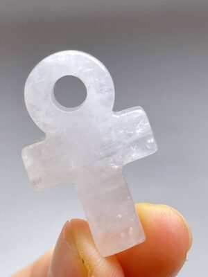 Mini Crystal Ankh · Clear quartz