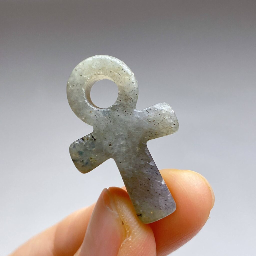 Mini Crystal Ankh · Labradorite