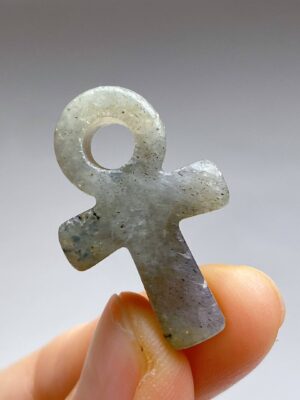 Mini Crystal Ankh · Labradorite
