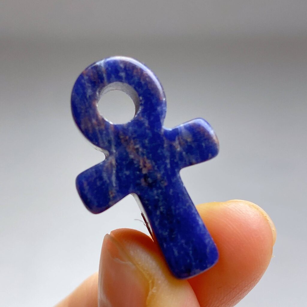 Mini Crystal Ankh · Lapis lazuli