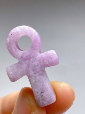 Mini Crystal Ankh · Lepidolite