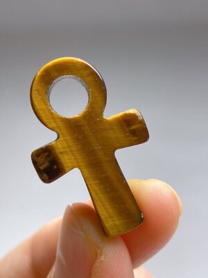 Mini Crystal Ankh · Tiger's eye