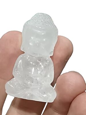 Mini Crystal Buddha · Clear quartz