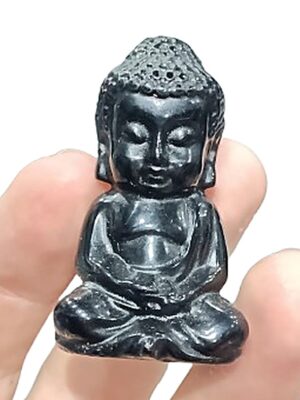 Mini Crystal Buddha · Obsidian