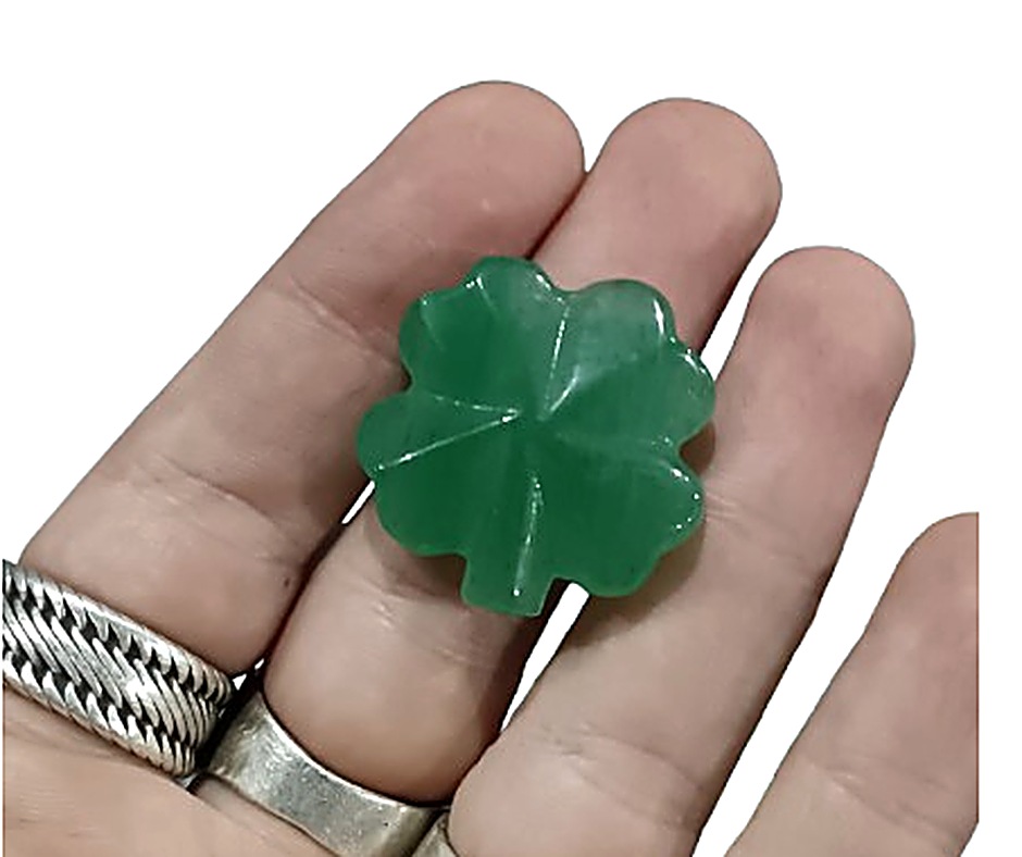 Mini Crystal Clover · Aventurine