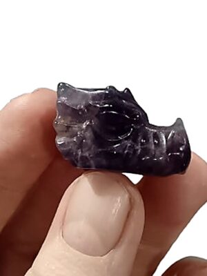 Mini Crystal Dragon Head · Amethyst