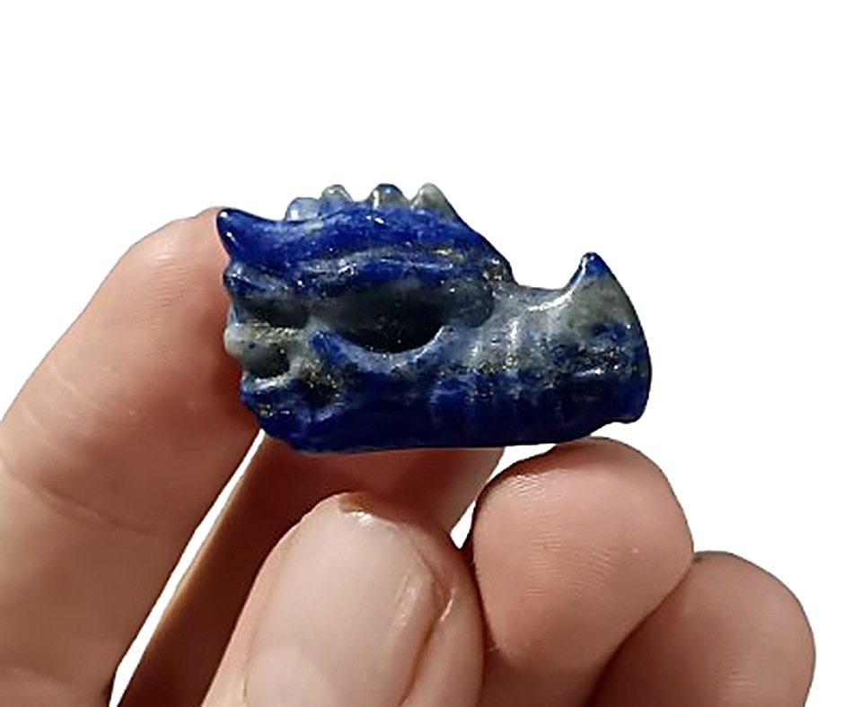Mini Crystal Dragon Head · Lapis lazuli
