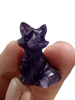 Mini Crystal Fox · Amethyst