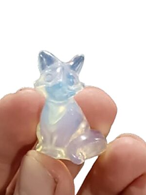 Mini Crystal Fox · Opalite