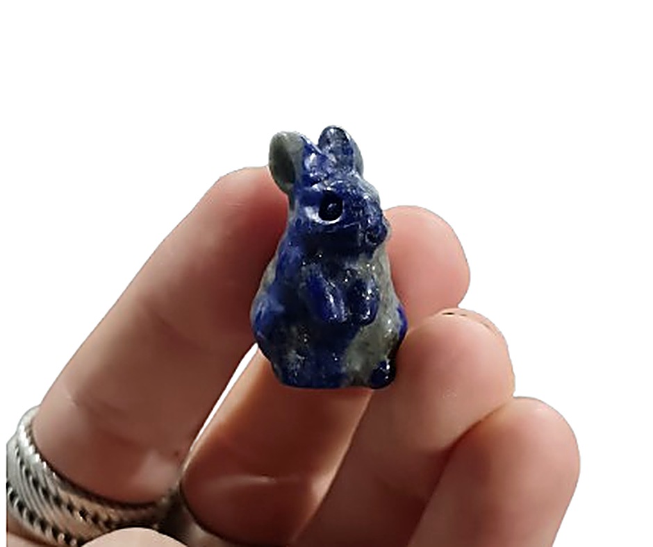 Mini Crystal Rabbit · Lapis lazuli