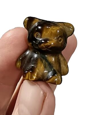 Mini Crystal Teddy Bear · Tiger's eye