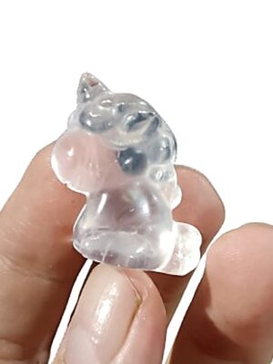 Mini Crystal Unicorn · Clear quartz